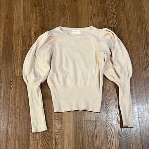 Dreamers Cream Puff Sleeve Sweater